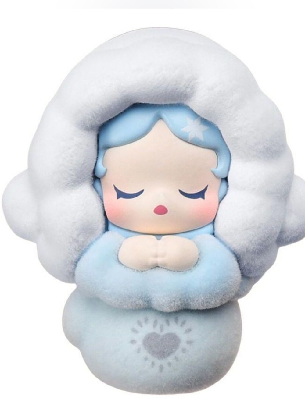 SECRET Skullpanda Fuzzy Snowman Pop Bean From Fluffy And Cozy Series